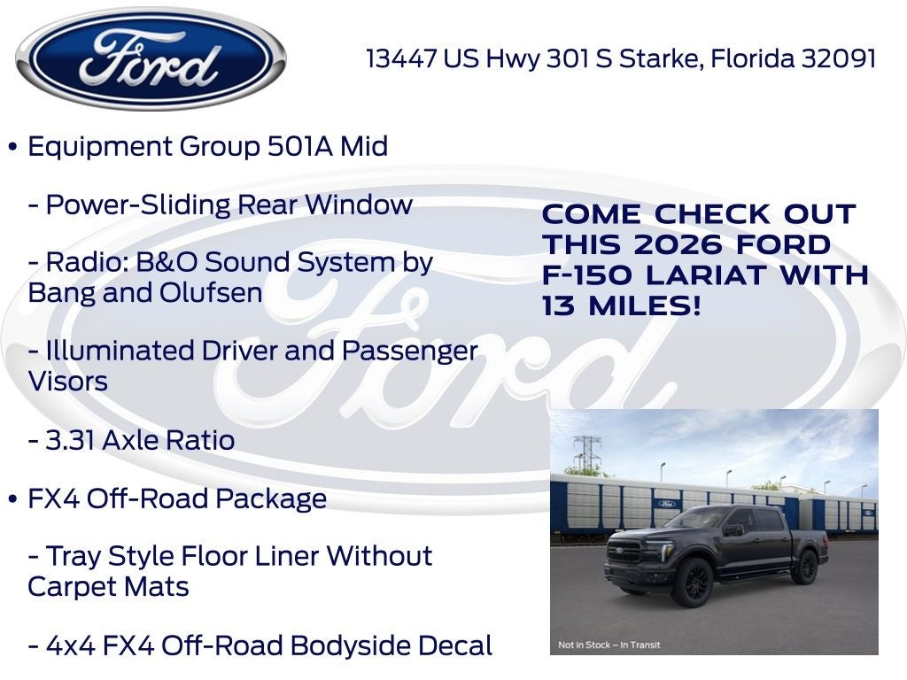 2026 Ford F-150 Lariat 501A
