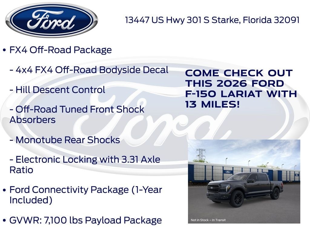 2026 Ford F-150 Lariat 501A