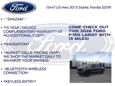 2026 Ford F-150 Lariat 501A