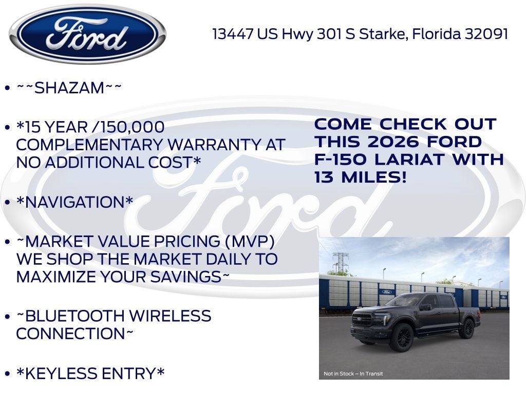 2026 Ford F-150 Lariat 501A