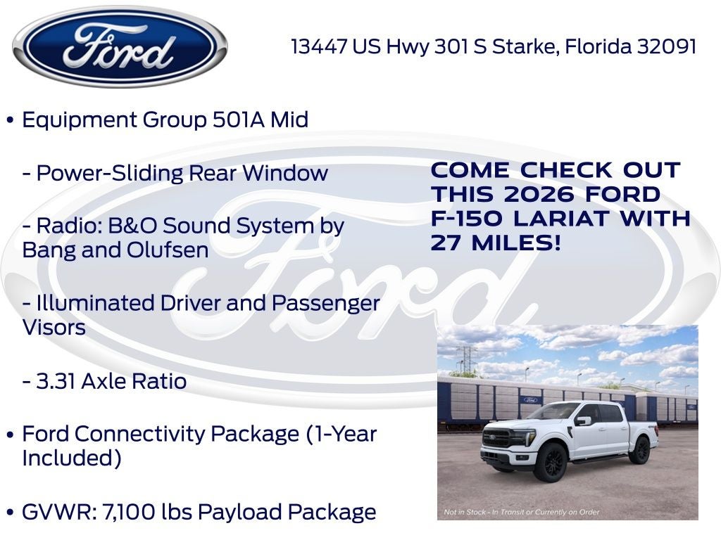 2026 Ford F-150 Lariat 501A