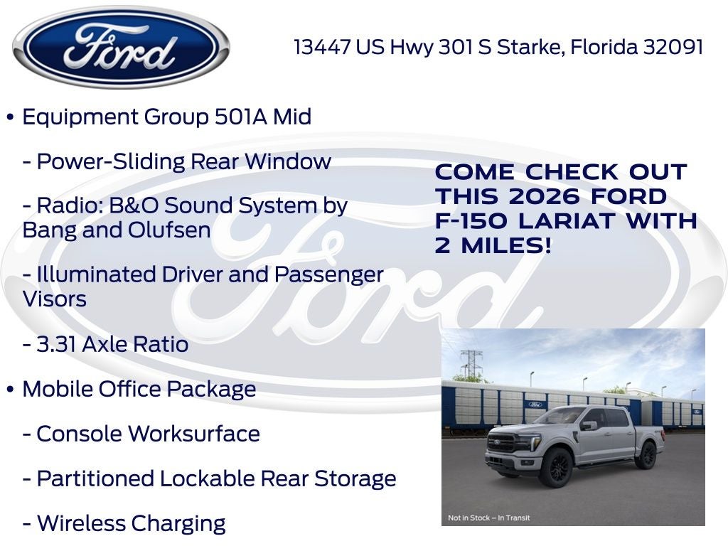 2026 Ford F-150 Lariat 501A
