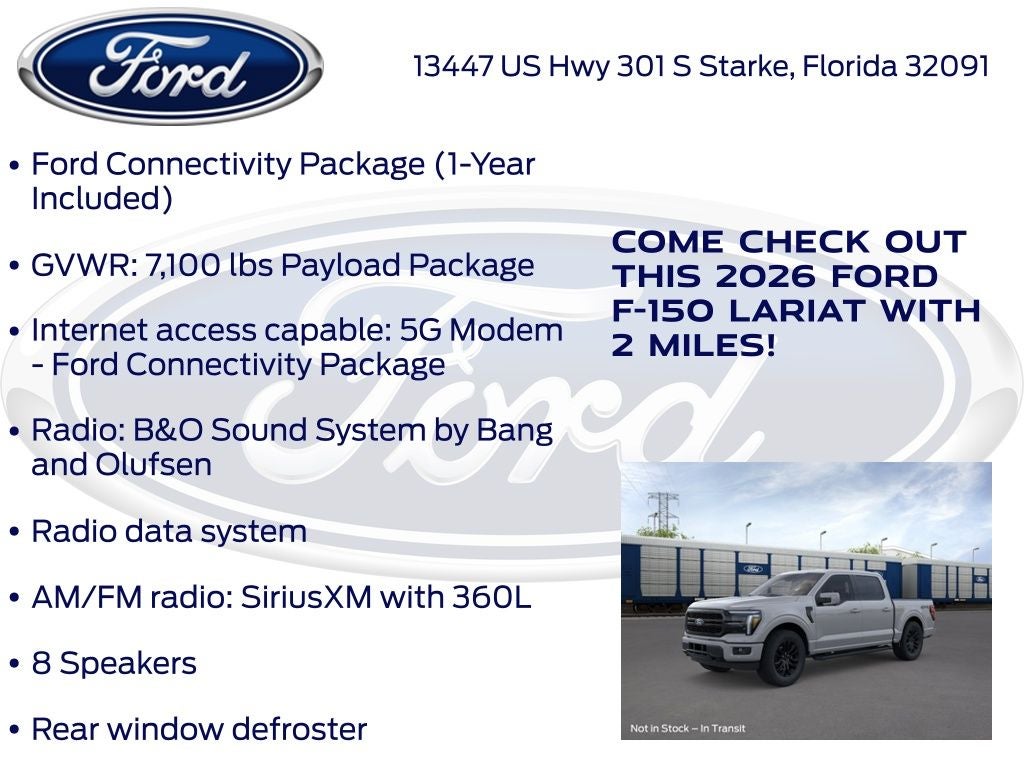 2026 Ford F-150 Lariat 501A