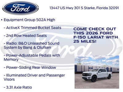 2026 Ford F-150 Lariat 502A