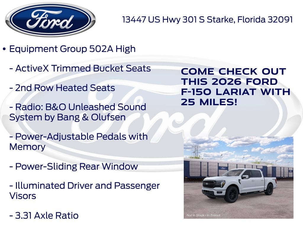 2026 Ford F-150 Lariat 502A