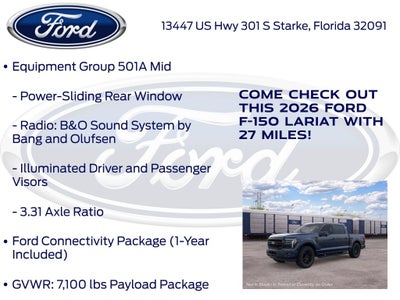 2026 Ford F-150 Lariat 501A
