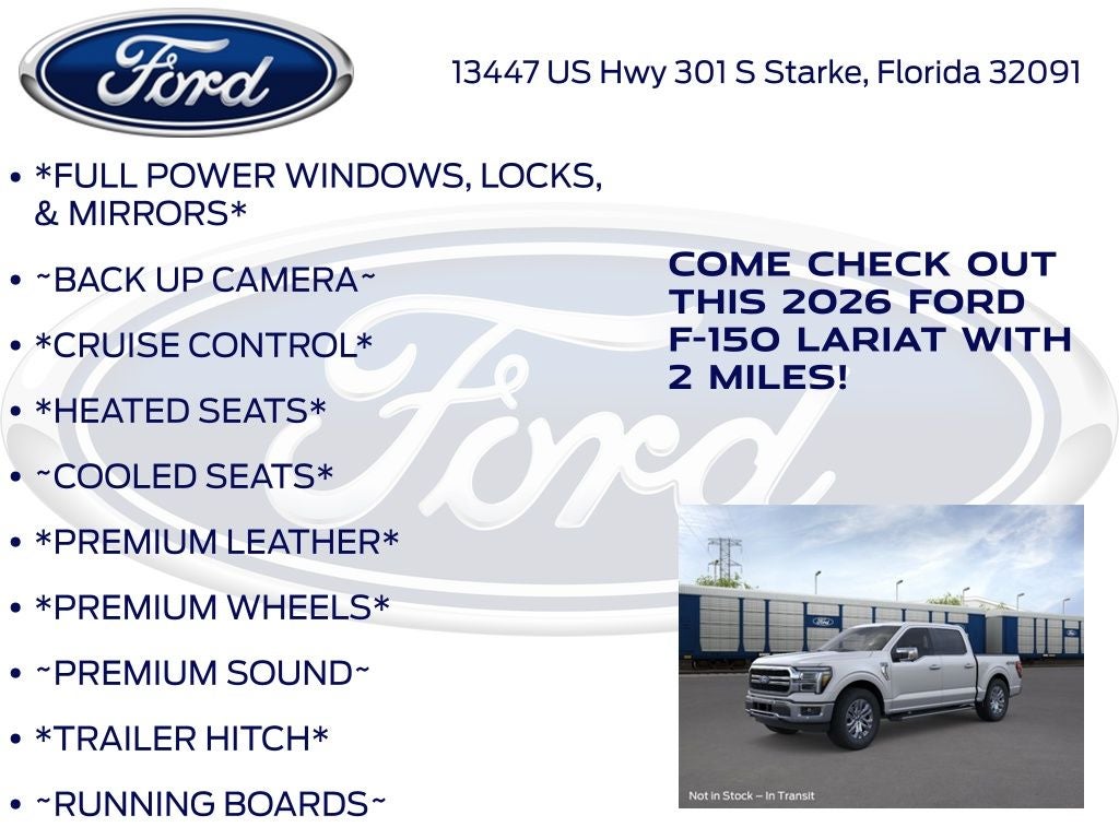 2026 Ford F-150 Lariat 501A