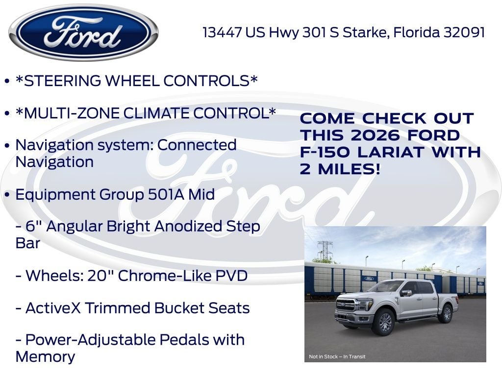 2026 Ford F-150 Lariat 501A