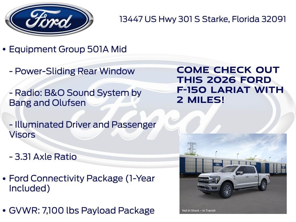 2026 Ford F-150 Lariat 501A
