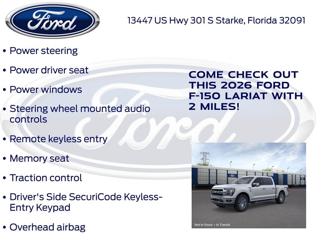 2026 Ford F-150 Lariat 501A
