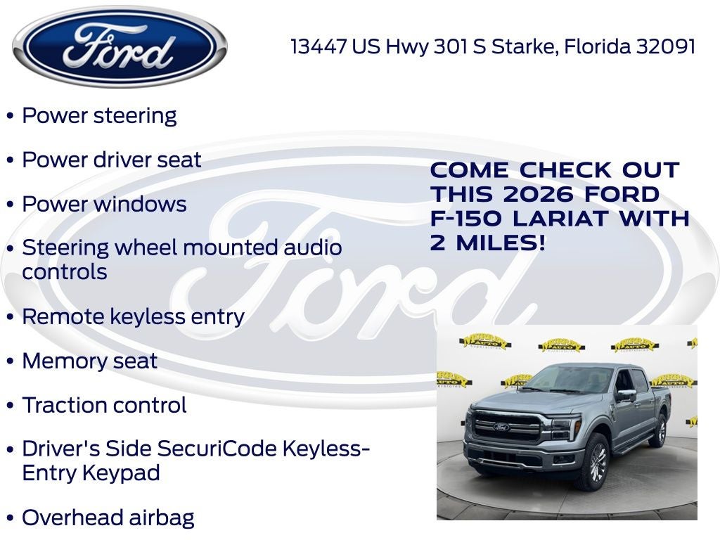 2026 Ford F-150 Lariat 501A