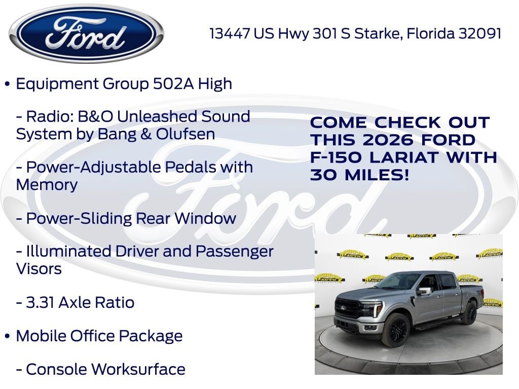 2026 Ford F-150 Lariat 502A