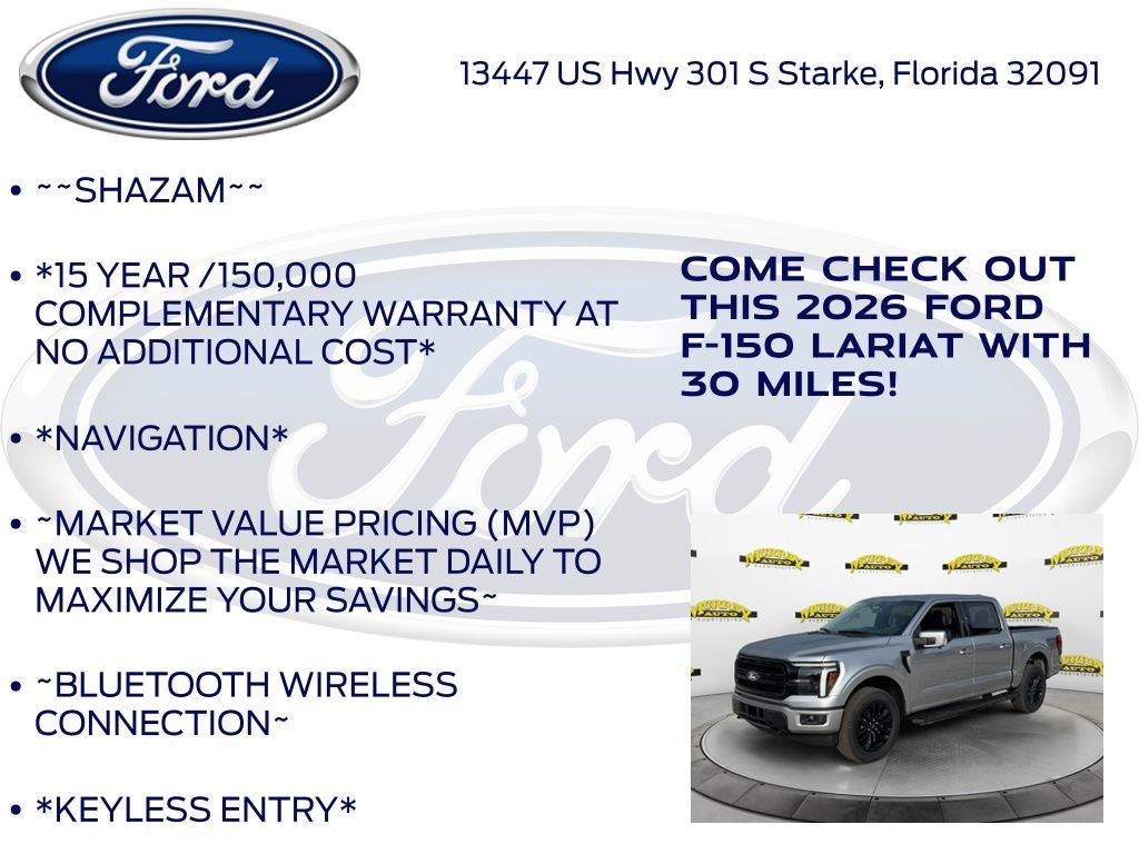 2026 Ford F-150 Lariat 502A