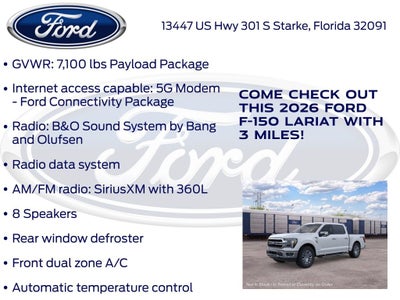 2026 Ford F-150 Lariat 501A