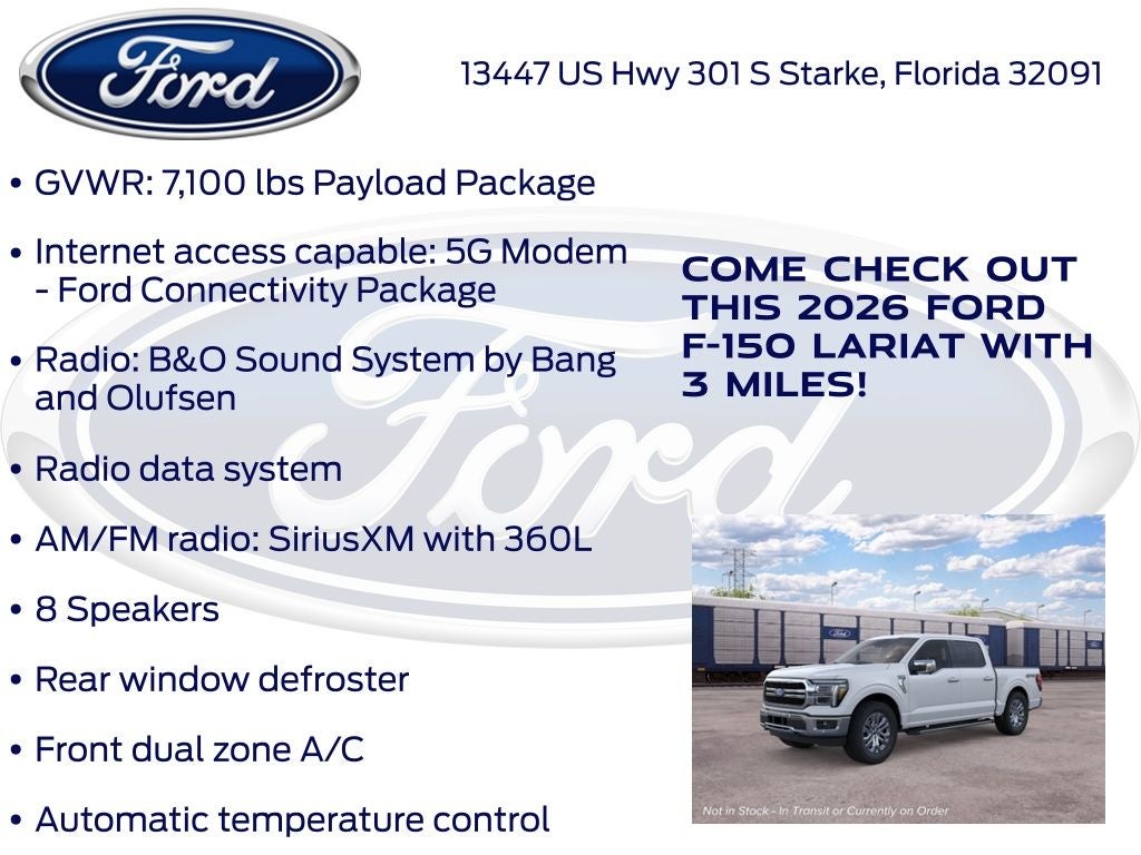 2026 Ford F-150 Lariat 501A