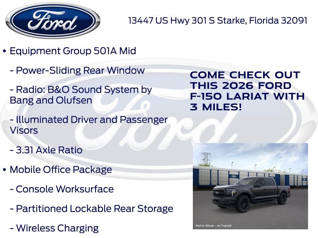 2026 Ford F-150 Lariat 501A
