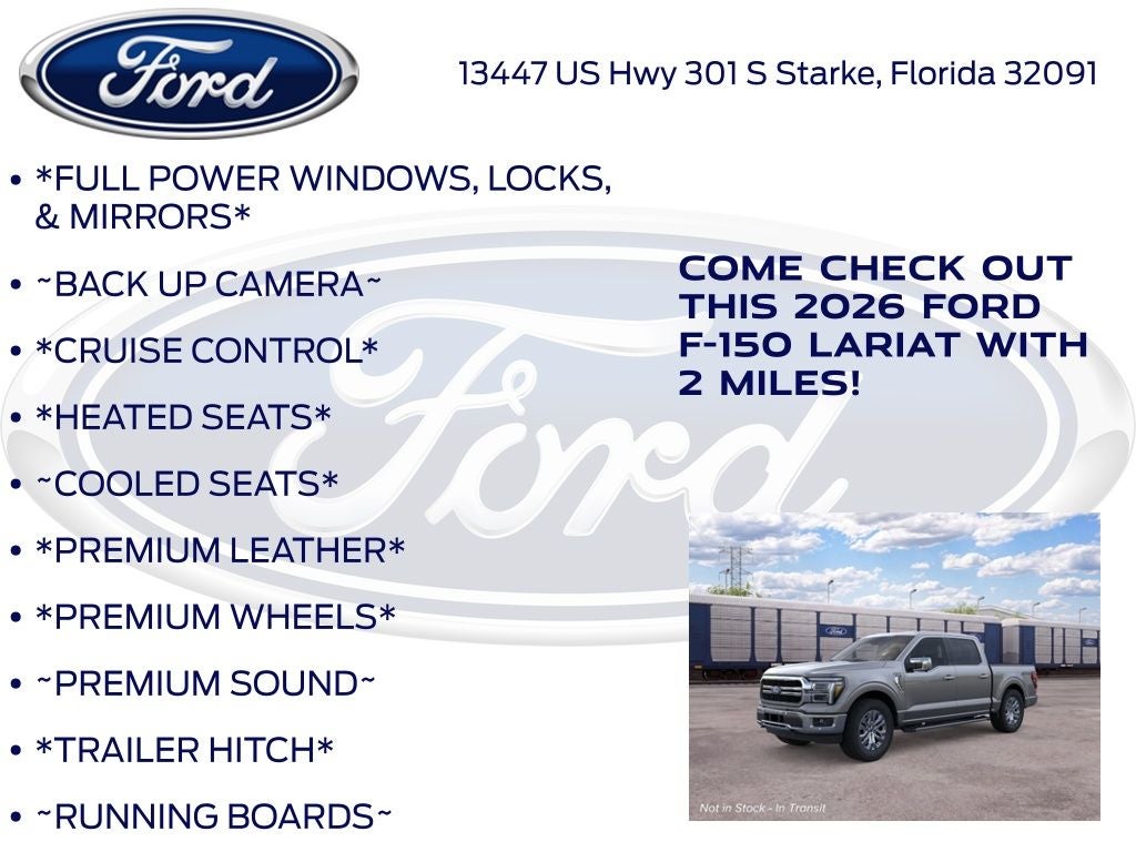 2026 Ford F-150 Lariat 501A