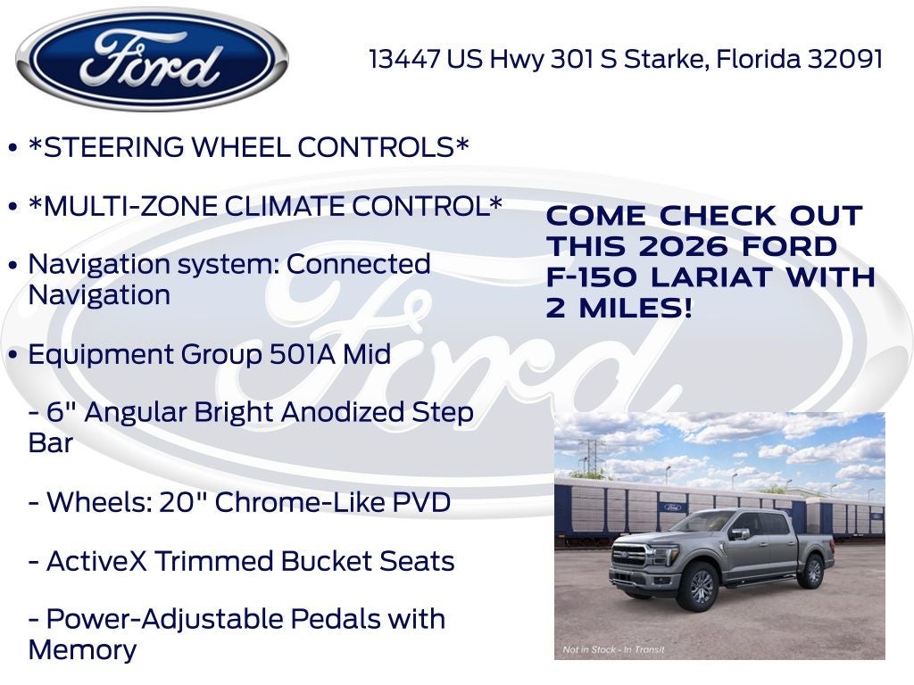 2026 Ford F-150 Lariat 501A