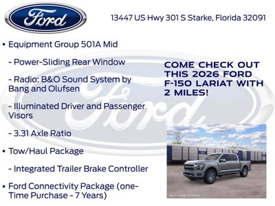 2026 Ford F-150 Lariat 501A