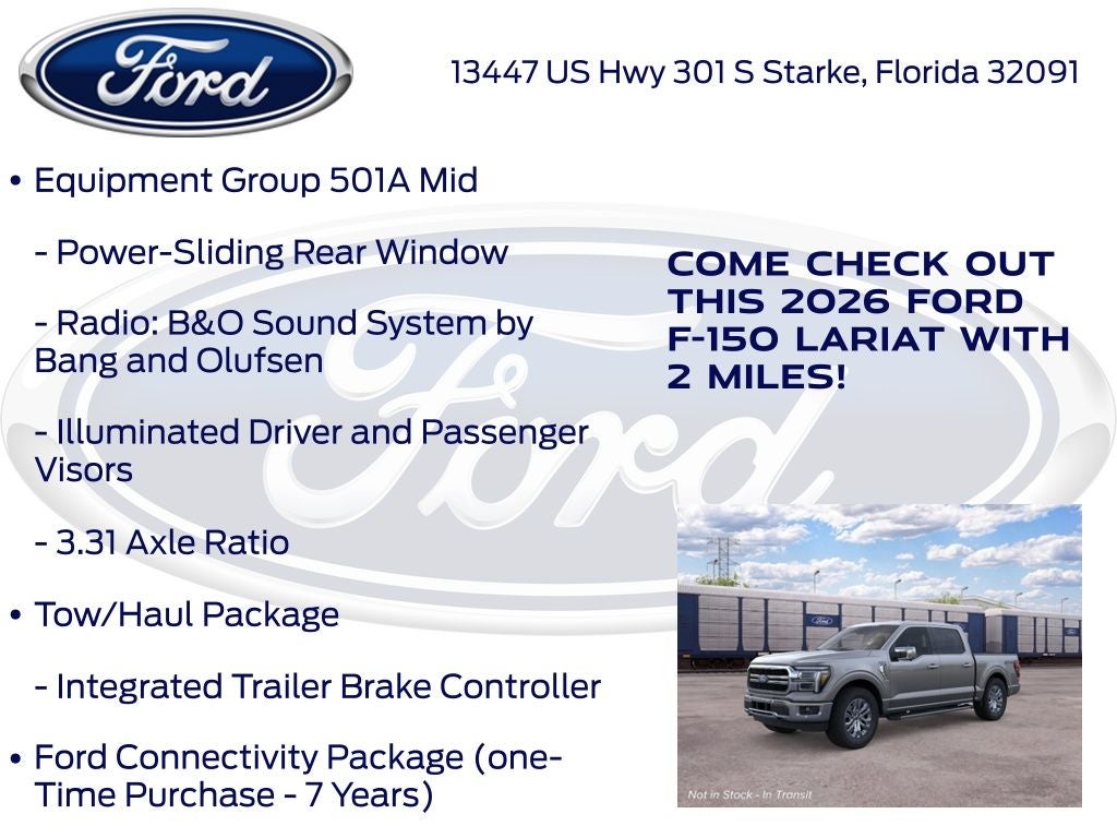 2026 Ford F-150 Lariat 501A