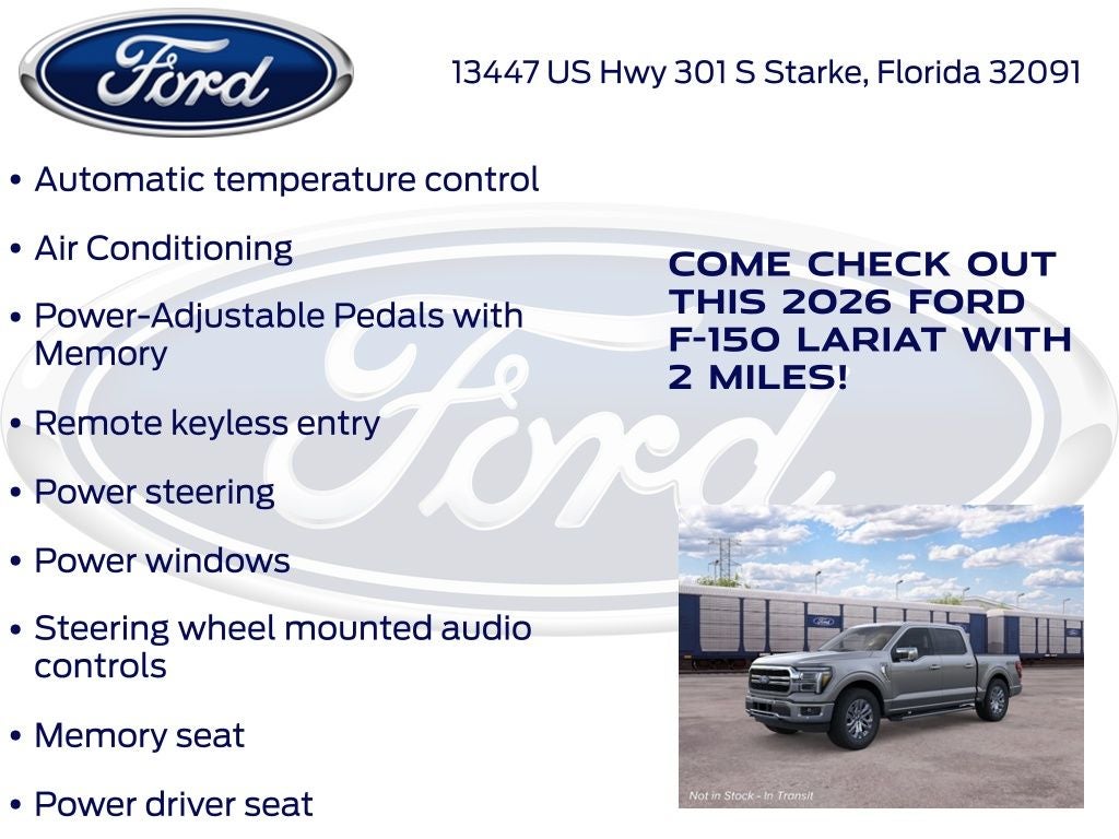 2026 Ford F-150 Lariat 501A