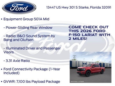 2026 Ford F-150 Lariat 501A