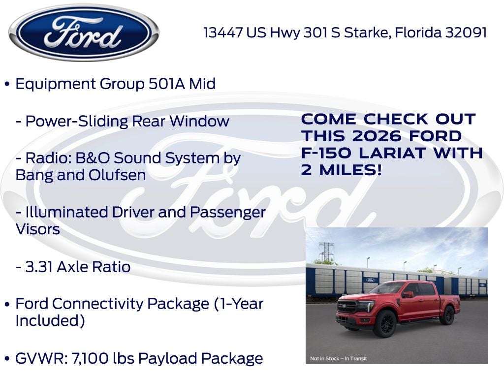 2026 Ford F-150 Lariat 501A