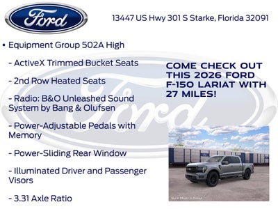 2026 Ford F-150 Lariat 502A