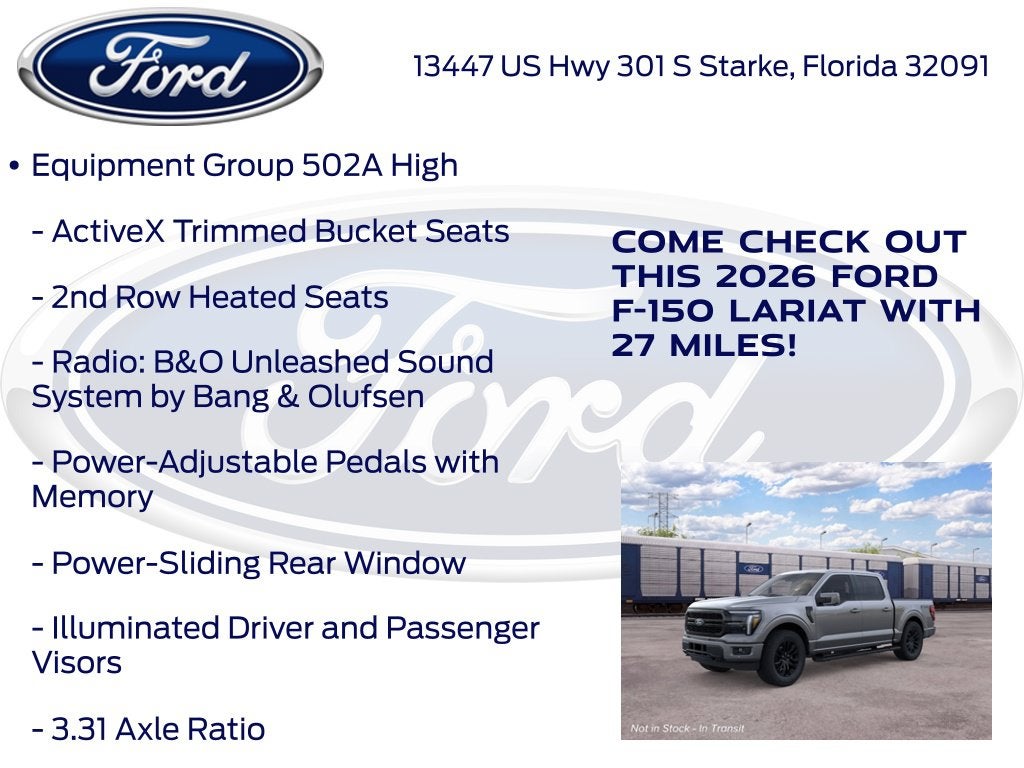 2026 Ford F-150 Lariat 502A