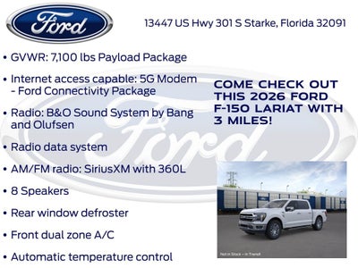 2026 Ford F-150 Lariat 501A