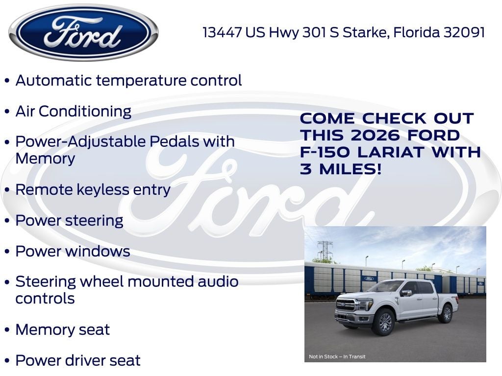 2026 Ford F-150 Lariat 501A