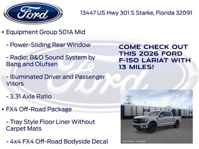 2026 Ford F-150 Lariat 501A
