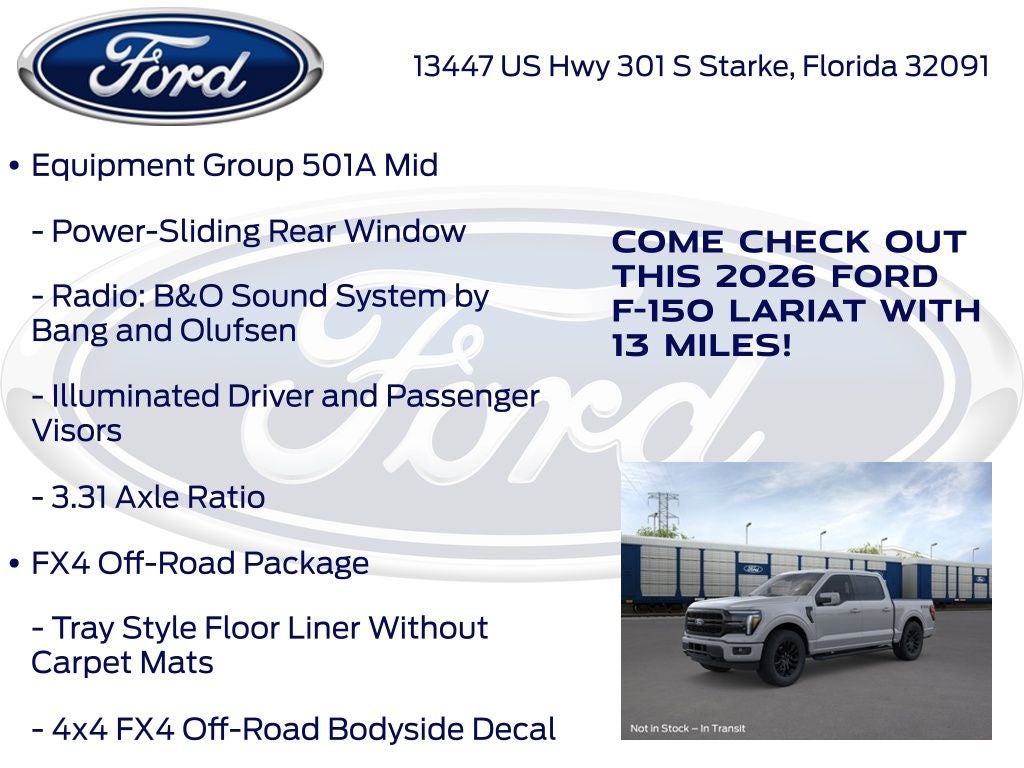 2026 Ford F-150 Lariat 501A