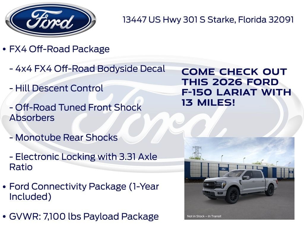 2026 Ford F-150 Lariat 501A