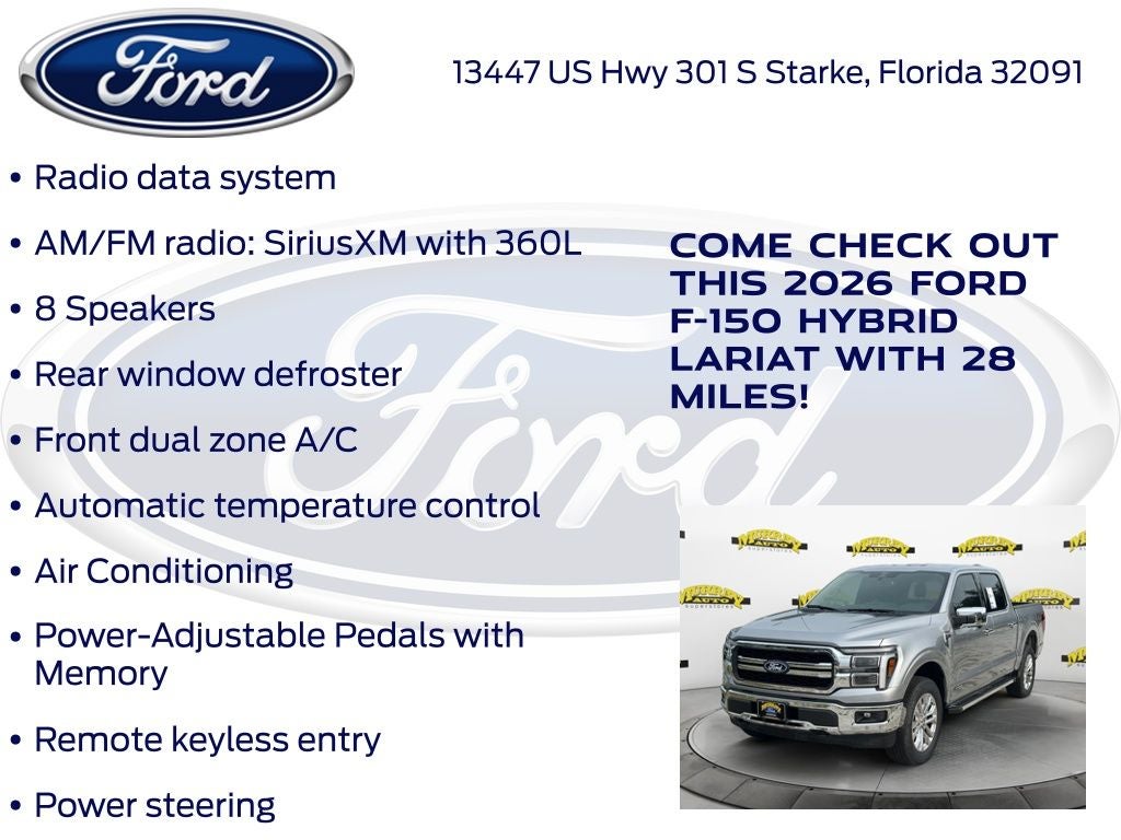 2026 Ford F-150 Lariat 501A