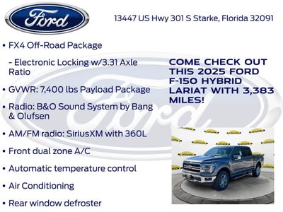 2025 Ford F-150 Lariat 501A