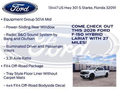 2026 Ford F-150 Lariat 501A