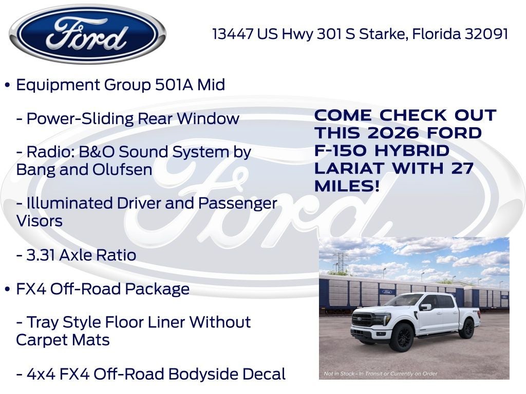 2026 Ford F-150 Lariat 501A