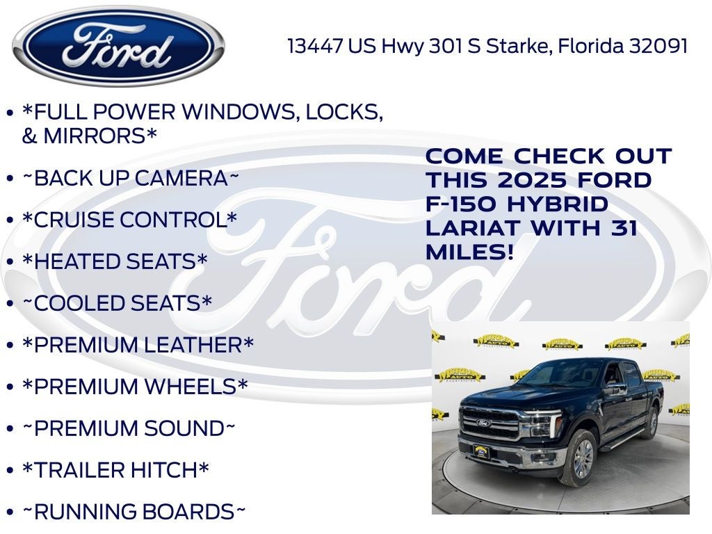 2025 Ford F-150 Lariat 501A