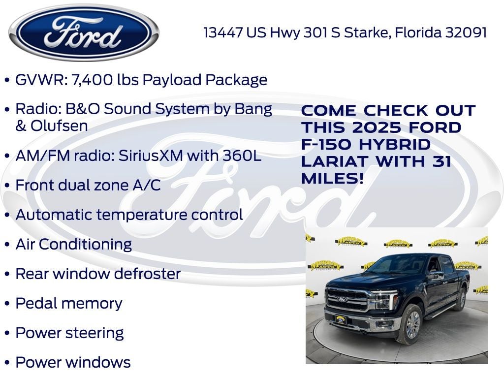 2025 Ford F-150 Lariat 501A
