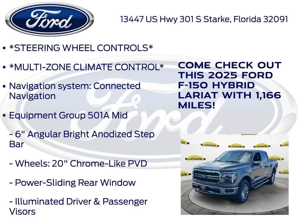 2025 Ford F-150 Lariat 501A