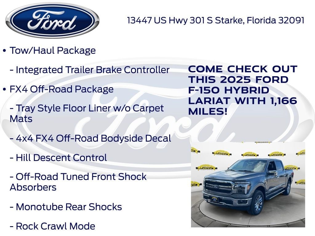 2025 Ford F-150 Lariat 501A