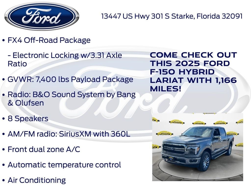 2025 Ford F-150 Lariat 501A