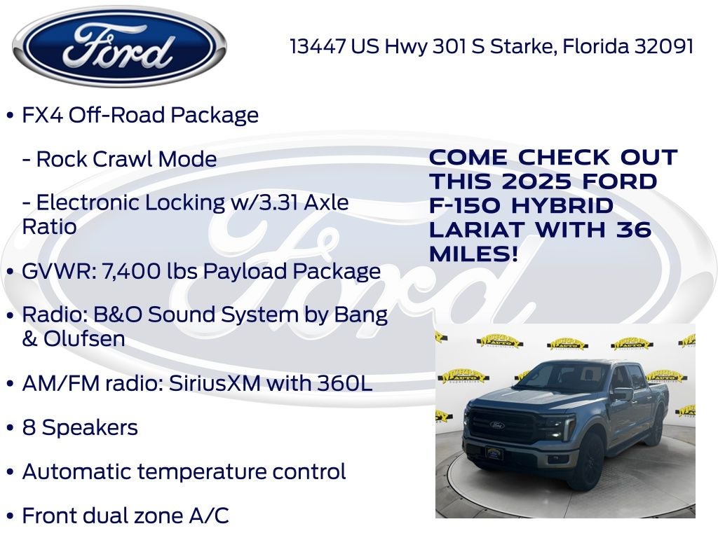 2025 Ford F-150 Lariat 501A