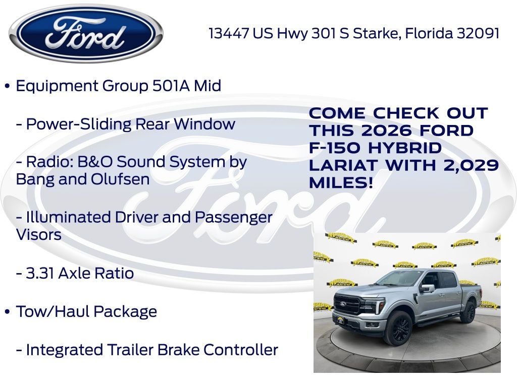 2026 Ford F-150 Lariat 501A