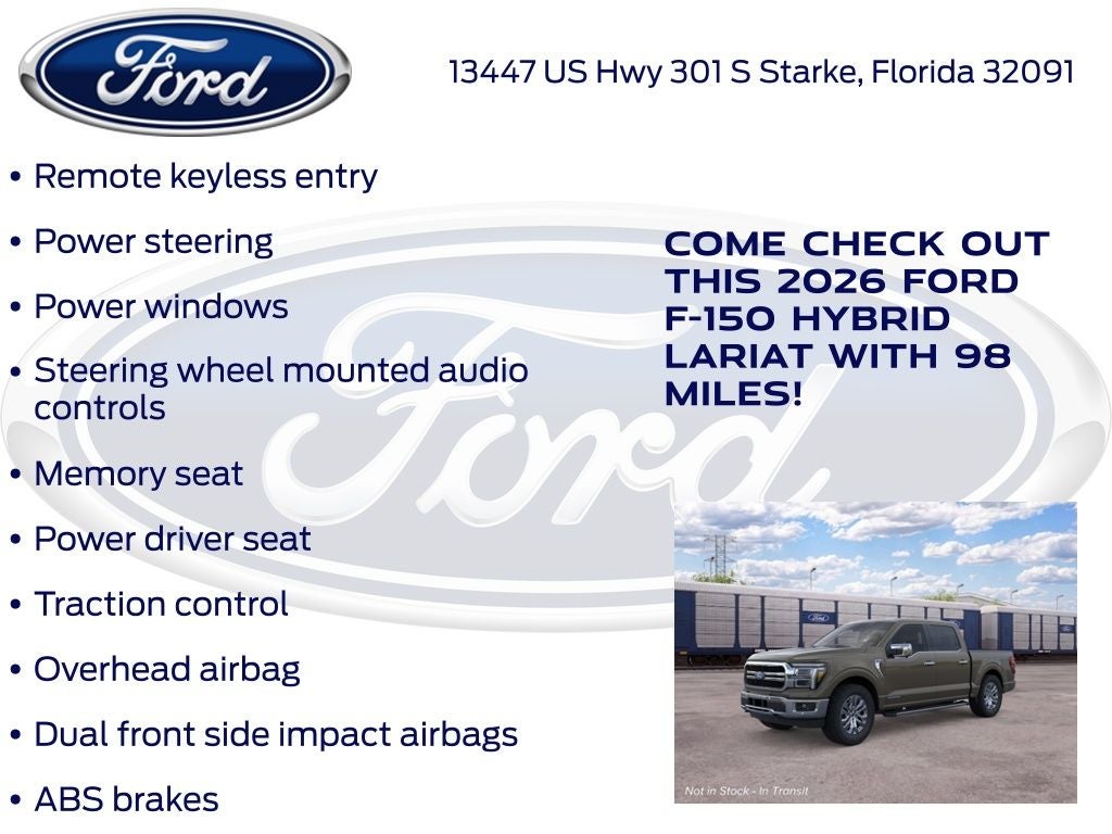 2026 Ford F-150 Lariat 501A