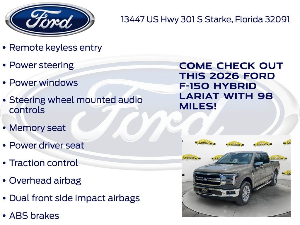 2026 Ford F-150 Lariat 501A