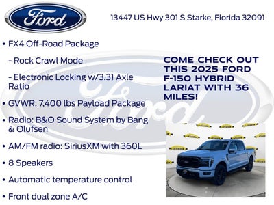 2025 Ford F-150 Lariat 501A