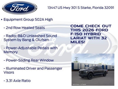 2026 Ford F-150 Lariat 502A