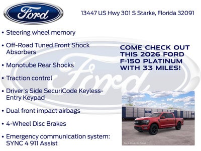 2026 Ford F-150 Platinum 701A